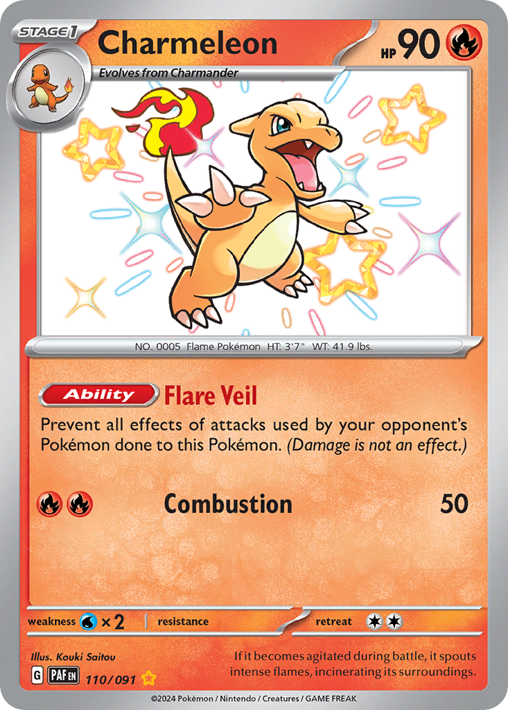 Paldean Fates Charmeleon #110/91