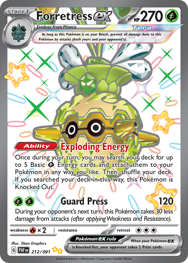 Paldean Fates Forretress EX #212/91