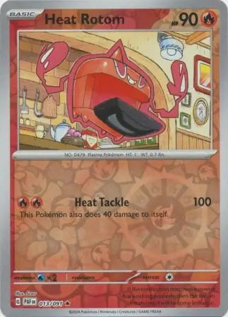 Paldean Fates Heat Rotom #13/91 reverse holo