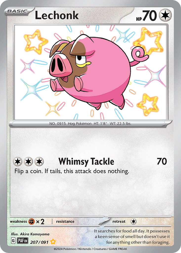 Paldean Fates Lechonk #207/91