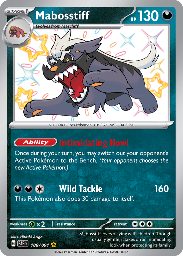 Paldean Fates Mabosstiff #188/91