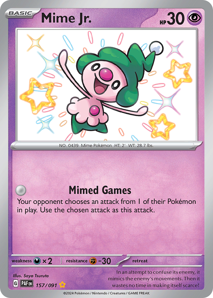 Paldean Fates Mime Jr. #157/91