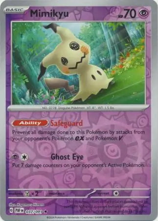 Paldean Fates Mimikyu #37/91 reverse holo