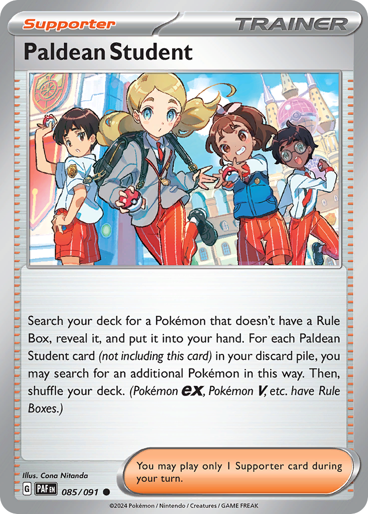 Paldean Fates Paldean Student #85/91