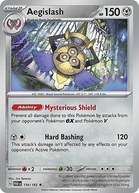 Paradox Rift Holo Aegislash #134/182