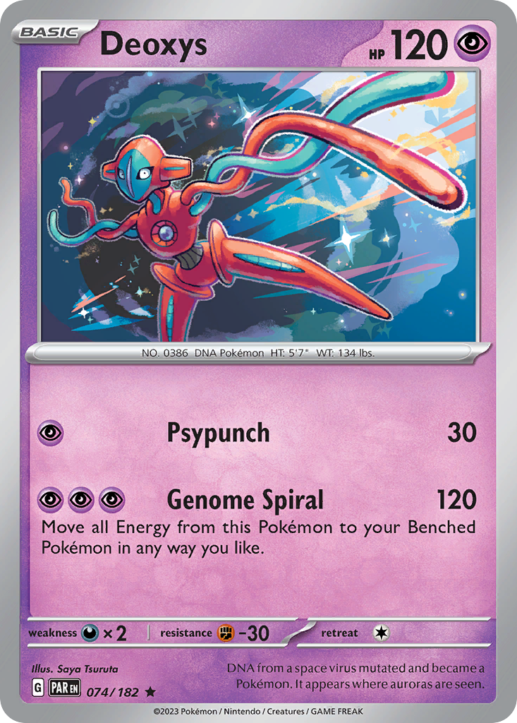 Paradox Rift Holo Deoxys #74/182