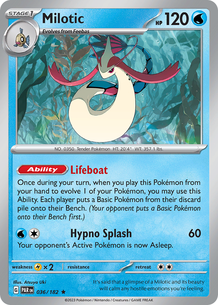 Paradox Rift Holo Milotic #36/182