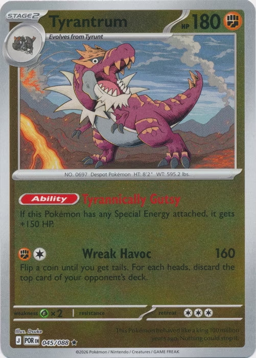 Perfect Order Tyrantrum #045 reverse holo