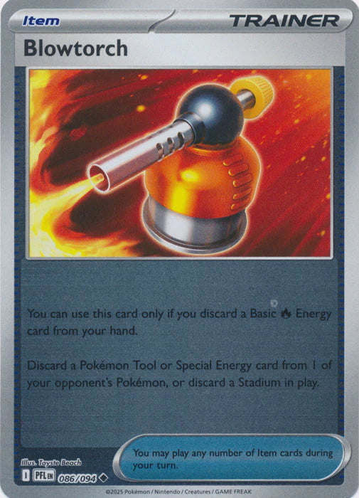 Phantasmal Flames Blowtorch #086/94 Reverse Holo