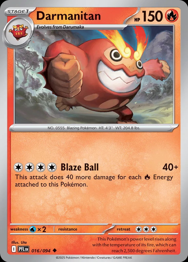 Phantasmal Flames Darmanitan #016/94