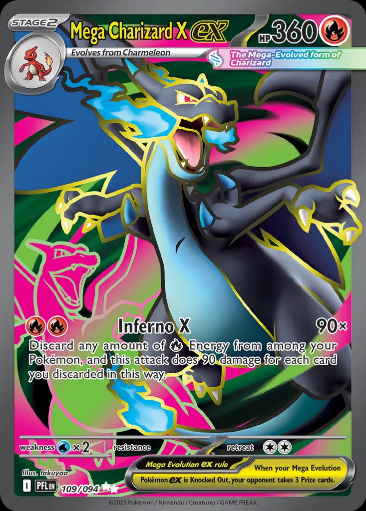 Phantasmal Flames Mega Charizard X ex #109/94