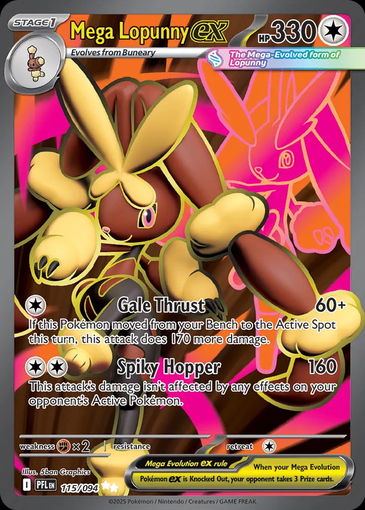 Phantasmal Flames Mega Lopunny ex #115/94
