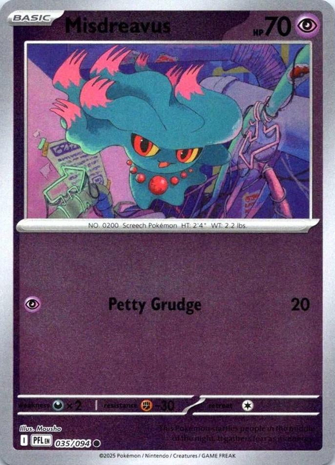Phantasmal Flames Misdreavus #035/94 Reverse Holo