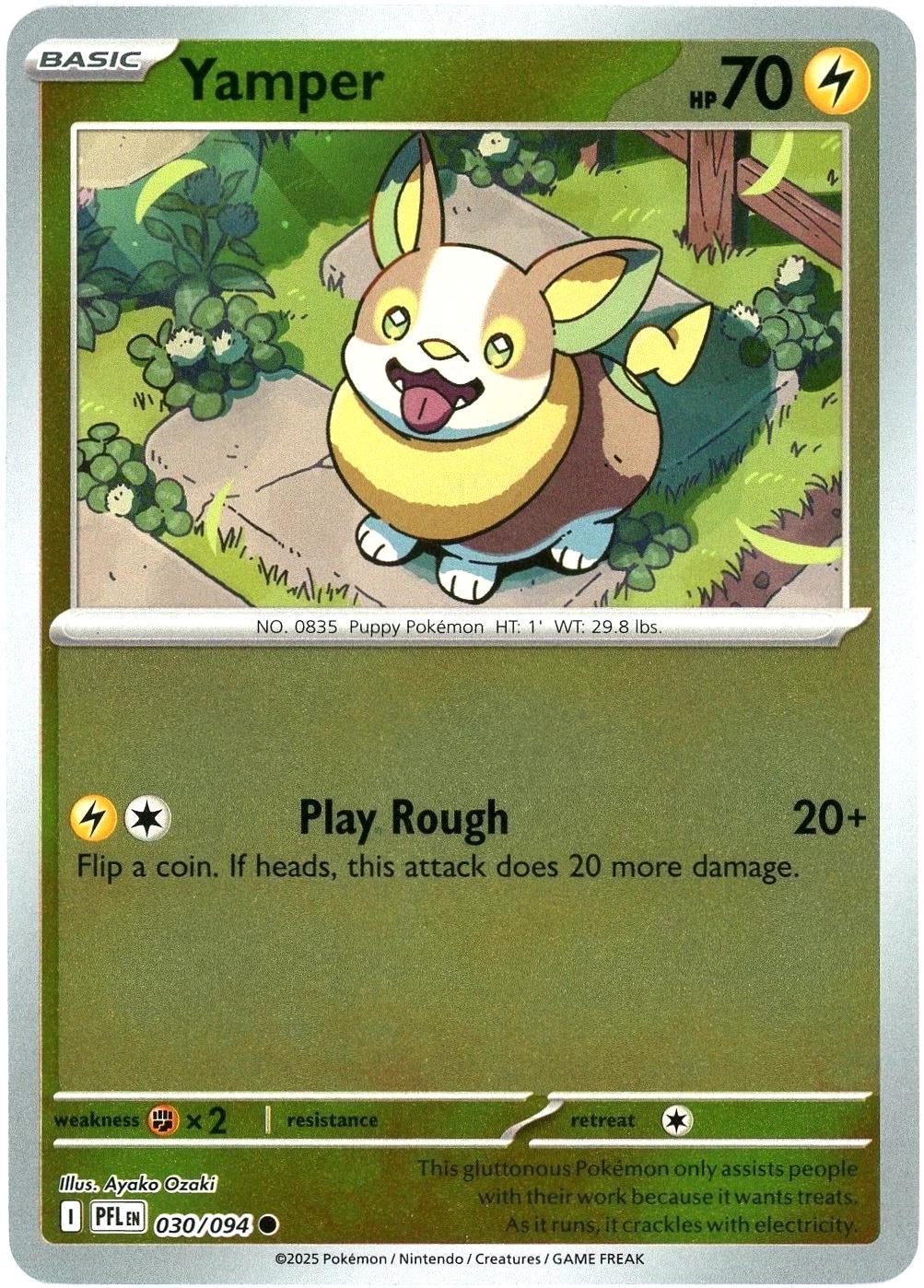 Phantasmal Flames Yamper #030/94 Reverse Holo