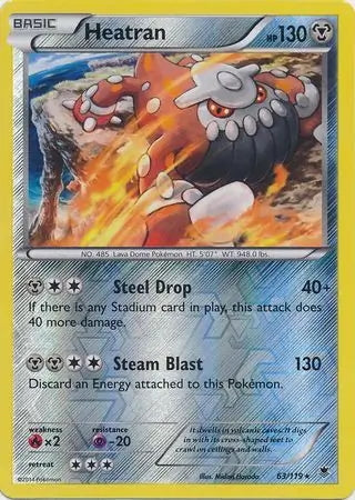 Phantom Forces Heatran #63/119 reverse holo