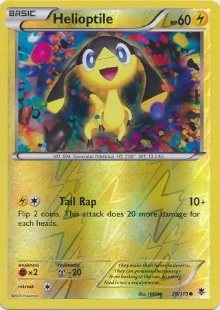 Phantom Forces Helioptile #28/119 reverse holo
