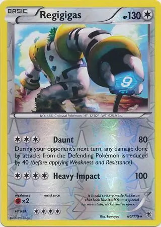 Phantom Forces Regigigas #86/119 reverse holo