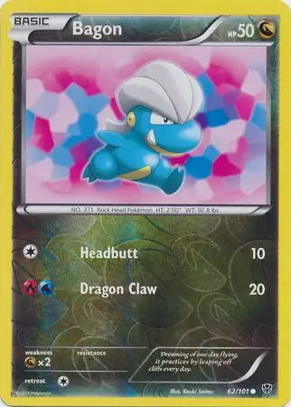 Plasma Blast Bagon #62/101 reverse holo