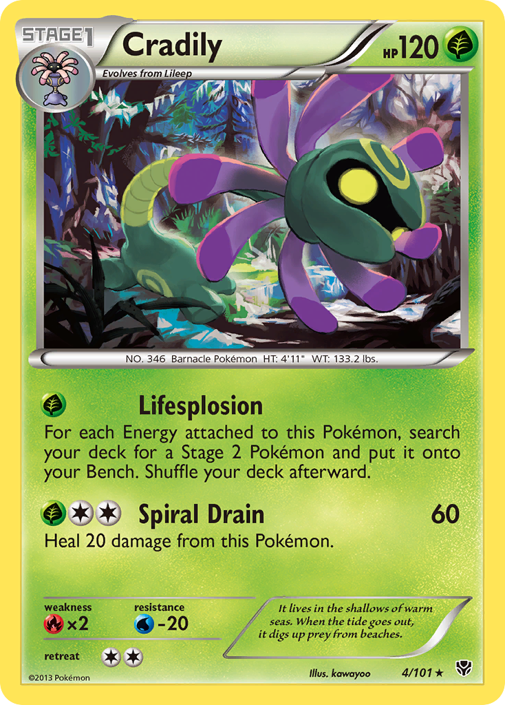 Plasma Blast Cradily #4/101