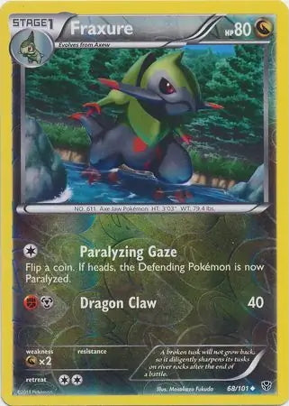 Plasma Blast Fraxure #68/101 reverse holo