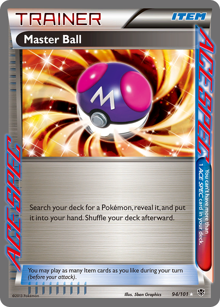 Plasma Blast Holo Master Ball #94/101