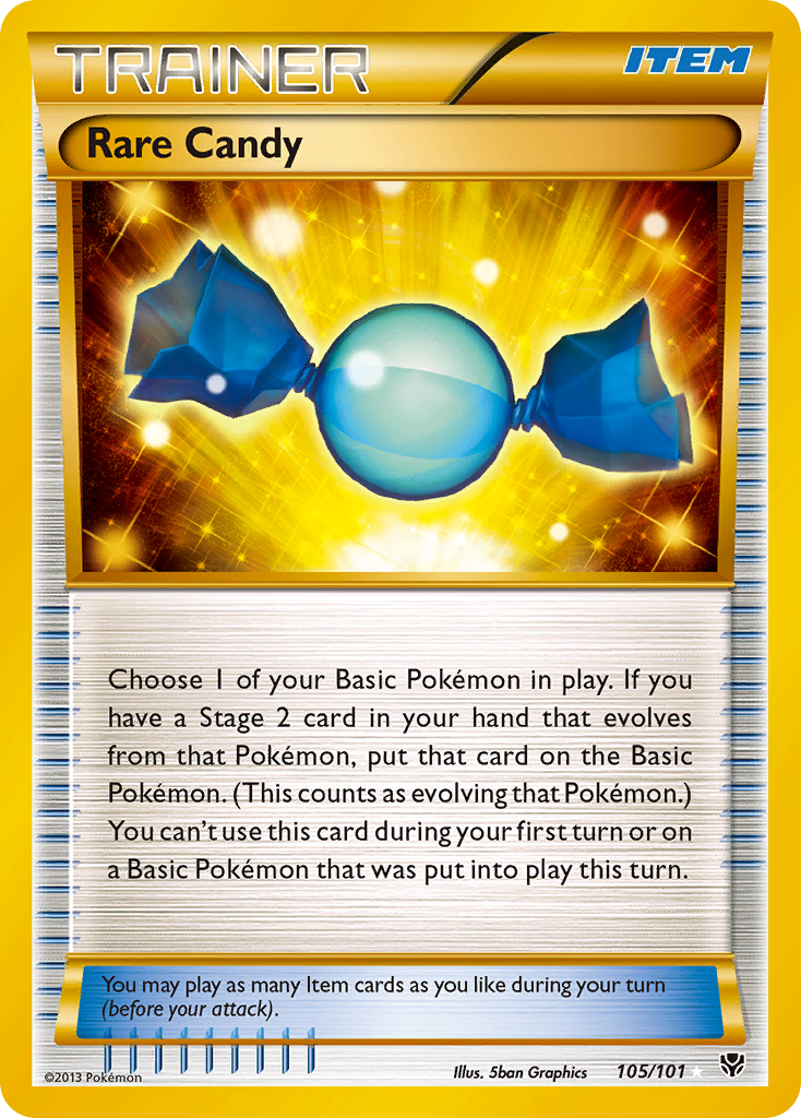 Plasma Blast Holo Rare Candy #105/101