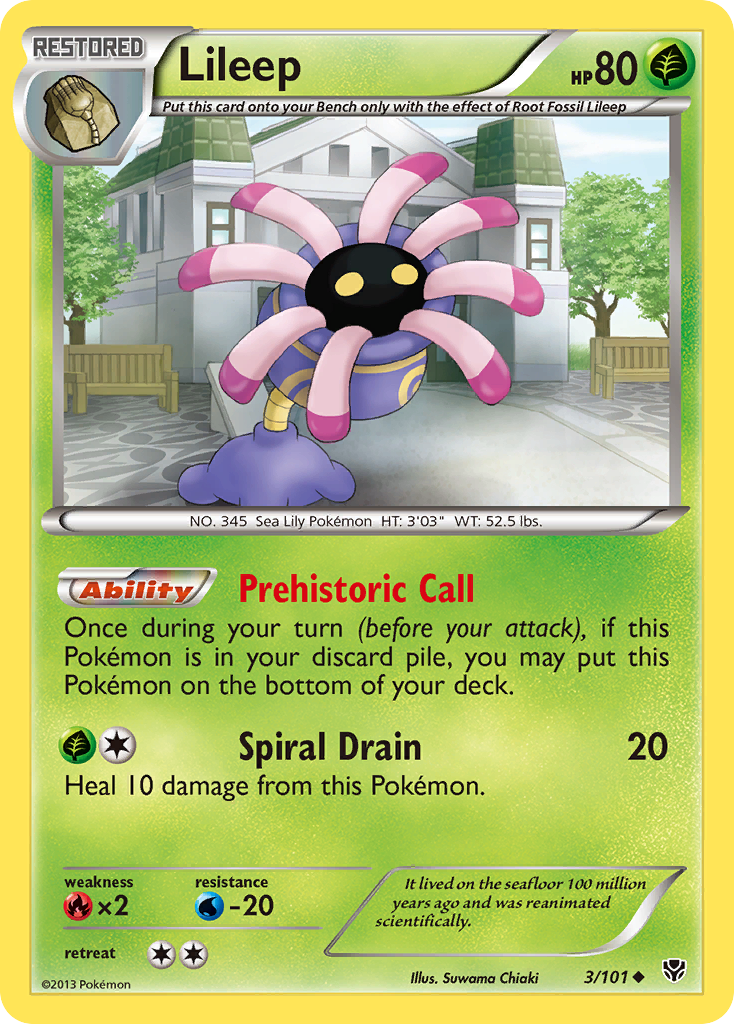 Plasma Blast Lileep #3/101