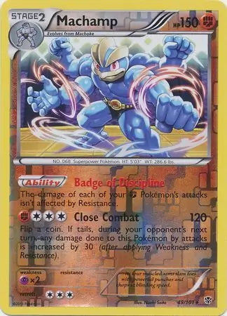 Plasma Blast Machamp #49/101 reverse holo