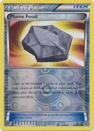 Plasma Blast Plume Fossil #82/101 reverse holo