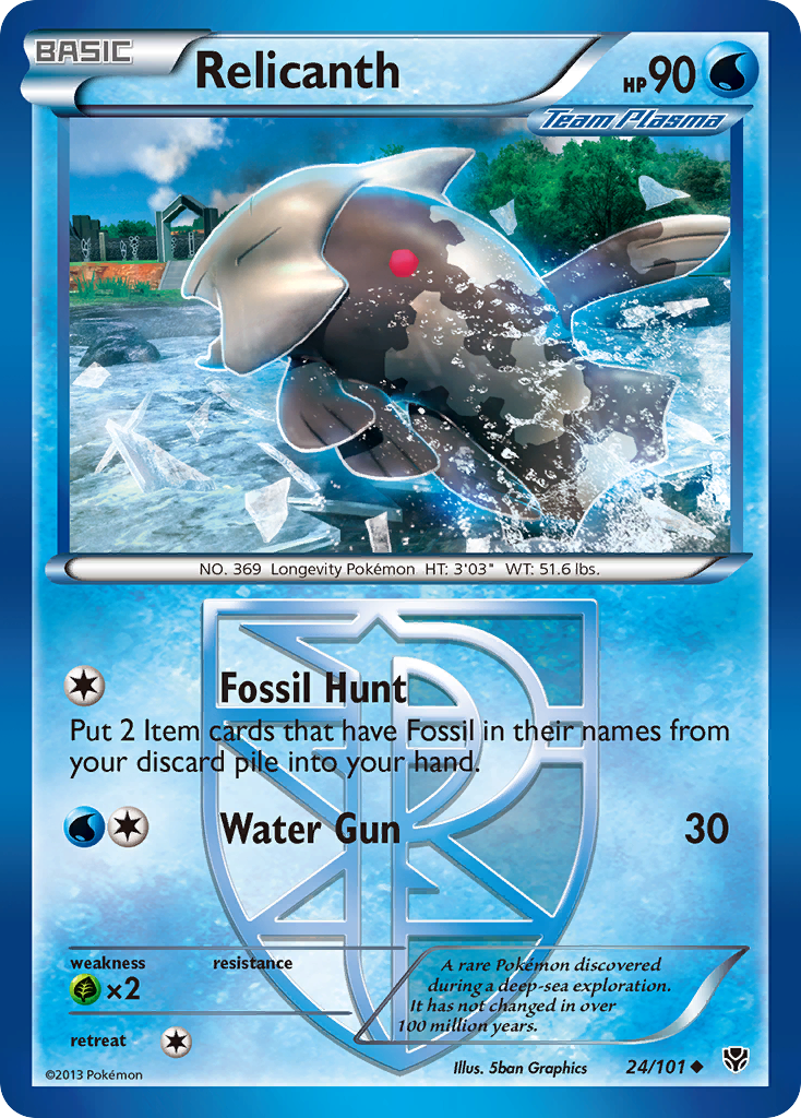 Plasma Blast Relicanth #24/101