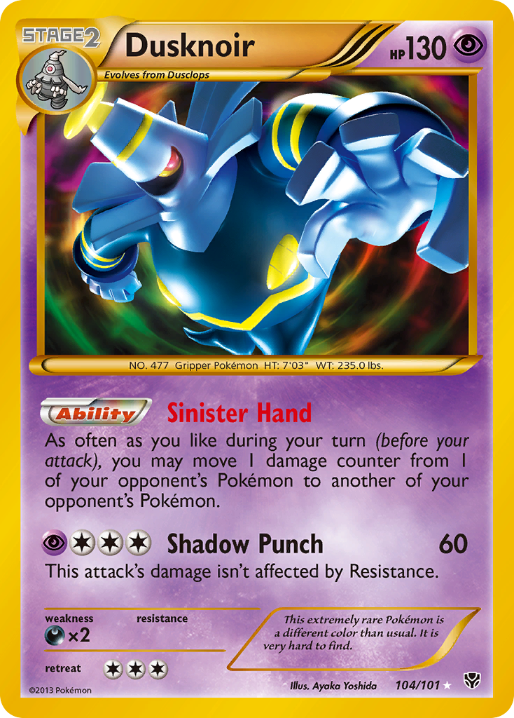 Plasma Blast Holo Dusknoir #104/101