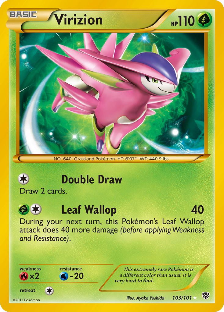 Plasma Blast Holo Virizion #103/101
