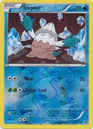 Plasma Blast Snover #25/101 reverse holo