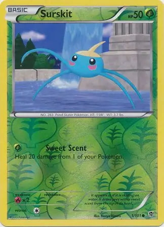 Plasma Blast Surskit #1/101 reverse holo
