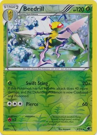 Plasma Freeze Beedrill #3/116 reverse holo