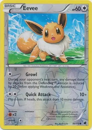Plasma Freeze Eevee #89/116 reverse holo