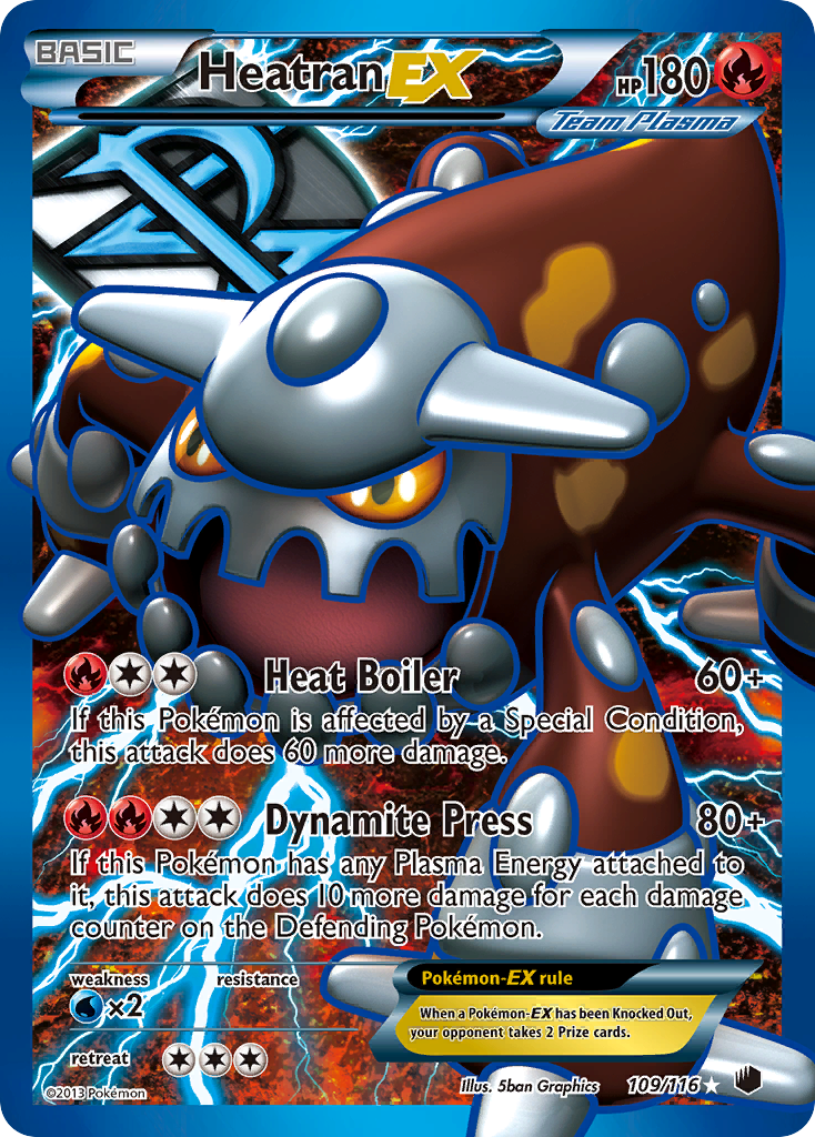Plasma Freeze Heatran EX #109/116