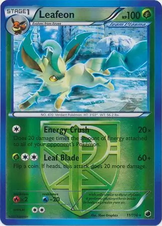 Plasma Freeze Leafeon #11/116 reverse holo