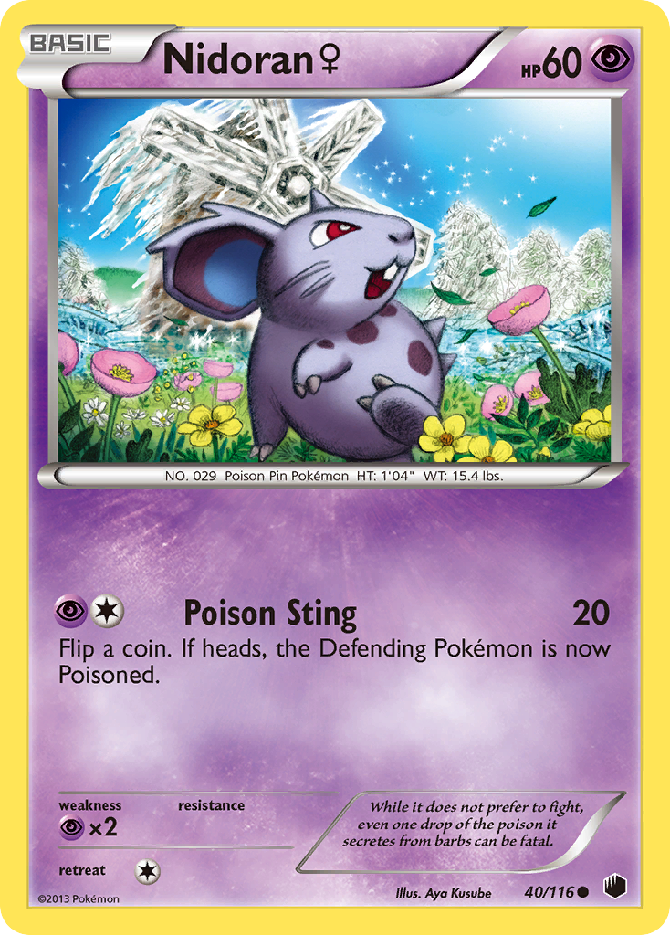 Plasma Freeze Nidoran (f) #40/116