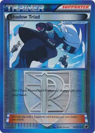 Plasma Freeze Shadow Triad #102/116 reverse holo
