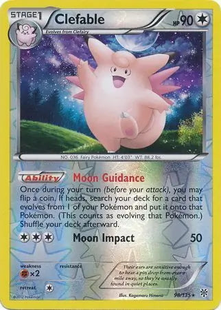 Plasma Storm Clefable #98/135 reverse holo