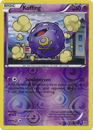 Plasma Storm Koffing #57/135 reverse holo
