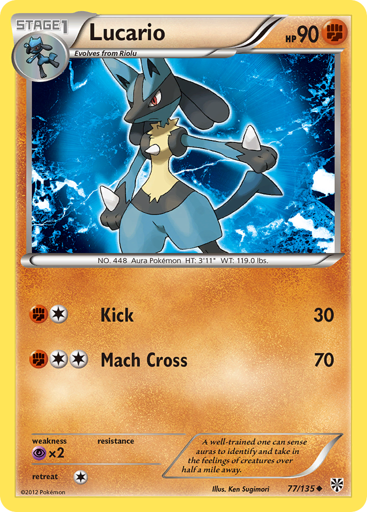 Plasma Storm Lucario #77/135