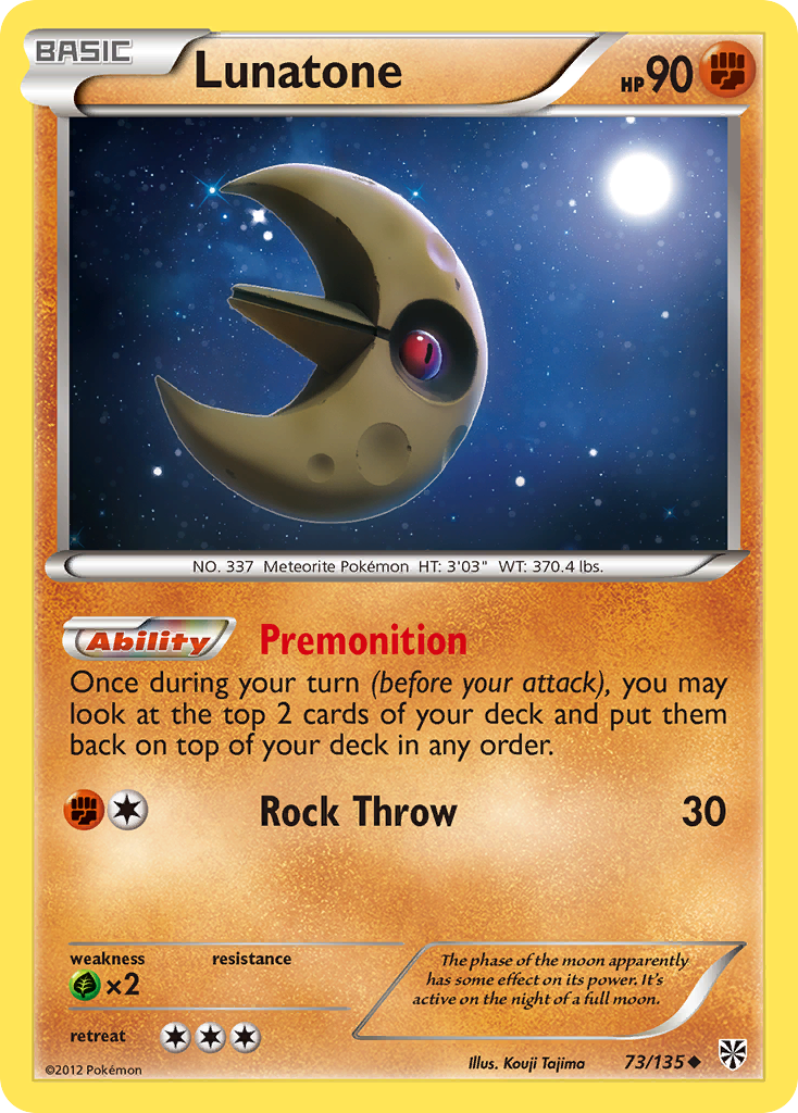 Plasma Storm Lunatone #73/135