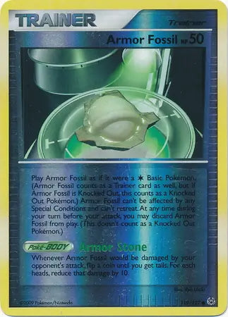 Platinum Armor Fossil #119/127 reverse holo