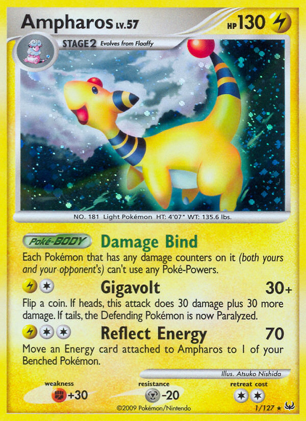Platinum Holo Ampharos #1/127