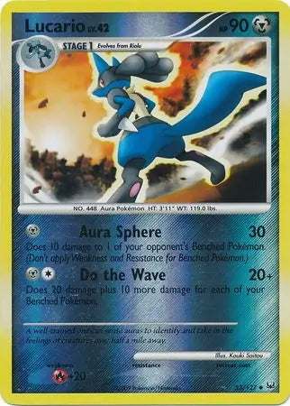 Platinum Lucario #53/127 reverse holo