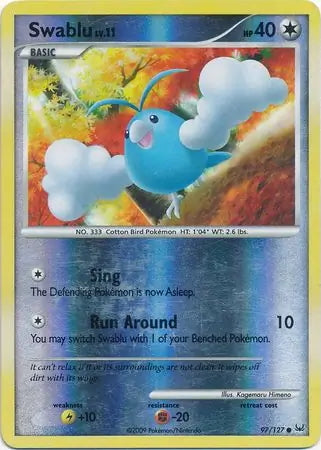 Platinum Swablu #97/127 reverse holo