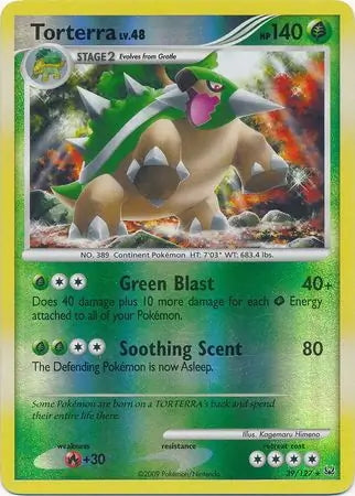 Platinum Torterra #39/127 reverse holo