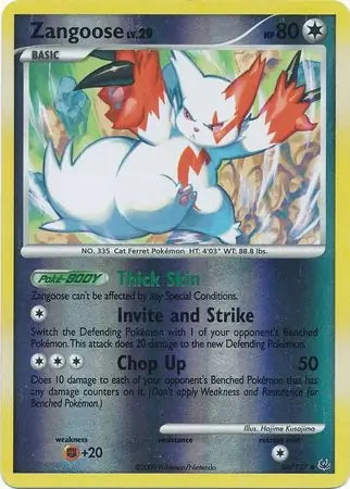 Platinum Zangoose #66/127 reverse holo